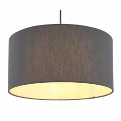 Lampes En Tissu-Luminaires Globo Lighting Suspension Globo SANNA Nickel mat, 1 lumière