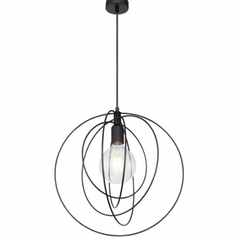 Luminaires Globo Lighting Suspension Globo SARINI Noir, 1 lumière* Suspensions