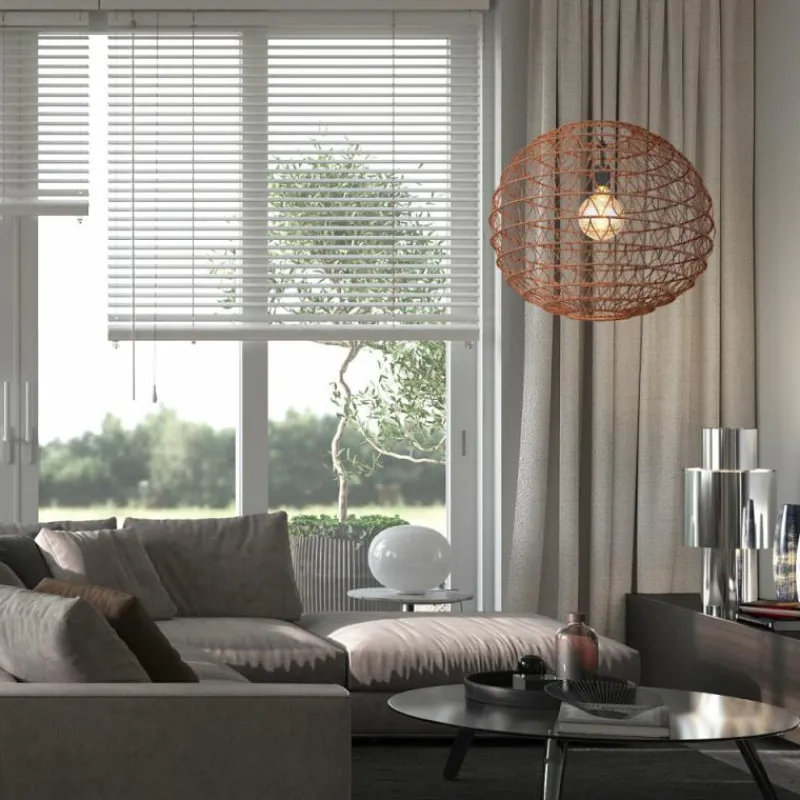 Lampes À Boules-Luminaires Globo Lighting Suspension Globo SENNI Noir, 1 lumière