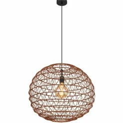 Lampes À Boules-Luminaires Globo Lighting Suspension Globo SENNI Noir, 1 lumière
