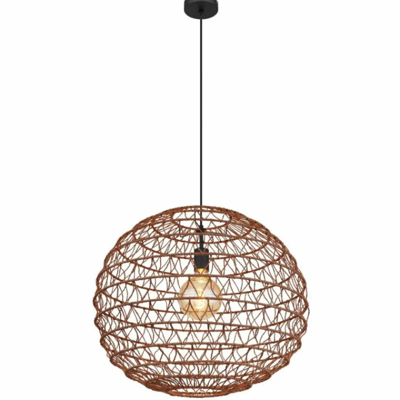Lampes À Boules-Luminaires Globo Lighting Suspension Globo SENNI Noir, 1 lumière