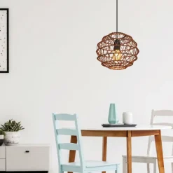 Lampes À Boules-Luminaires Globo Lighting Suspension Globo SENNI Noir, 1 lumière