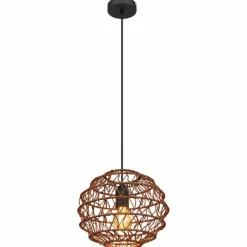 Lampes À Boules-Luminaires Globo Lighting Suspension Globo SENNI Noir, 1 lumière