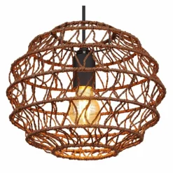 Lampes À Boules-Luminaires Globo Lighting Suspension Globo SENNI Noir, 1 lumière