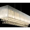 Lampes En Tissu-Luminaires Globo Lighting Suspension Globo Sierra LED Chrome, 8 lumières