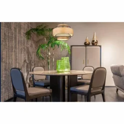 Lampes En Bois-Luminaires Globo Lighting Suspension Globo SOENI Noir, 1 lumière