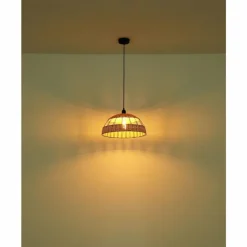 Style Boho-Chic-Luminaires Globo Lighting Suspension Globo STRAHLER Noir, 1 lumière