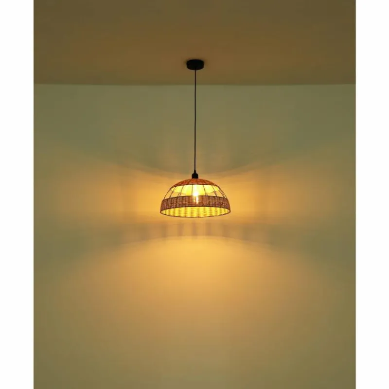 Style Boho-Chic-Luminaires Globo Lighting Suspension Globo STRAHLER Noir, 1 lumière