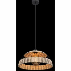 Style Boho-Chic-Luminaires Globo Lighting Suspension Globo STRAHLER Noir, 1 lumière