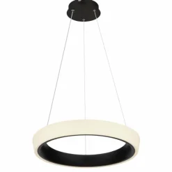 Luminaires Globo Lighting Suspension Globo TABANO LED Noir, 1 lumière, Télécommandes* Éclairage Led