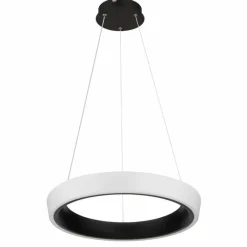 Luminaires Globo Lighting Suspension Globo TABANO LED Noir, 1 lumière, Télécommandes* Éclairage Led