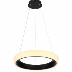 Luminaires Globo Lighting Suspension Globo TABANO LED Noir, 1 lumière, Télécommandes* Éclairage Led