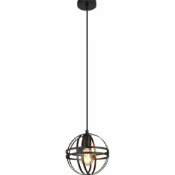 Luminaires Globo Lighting Suspension Globo TAMARA Noir, 1 lumière* Suspensions