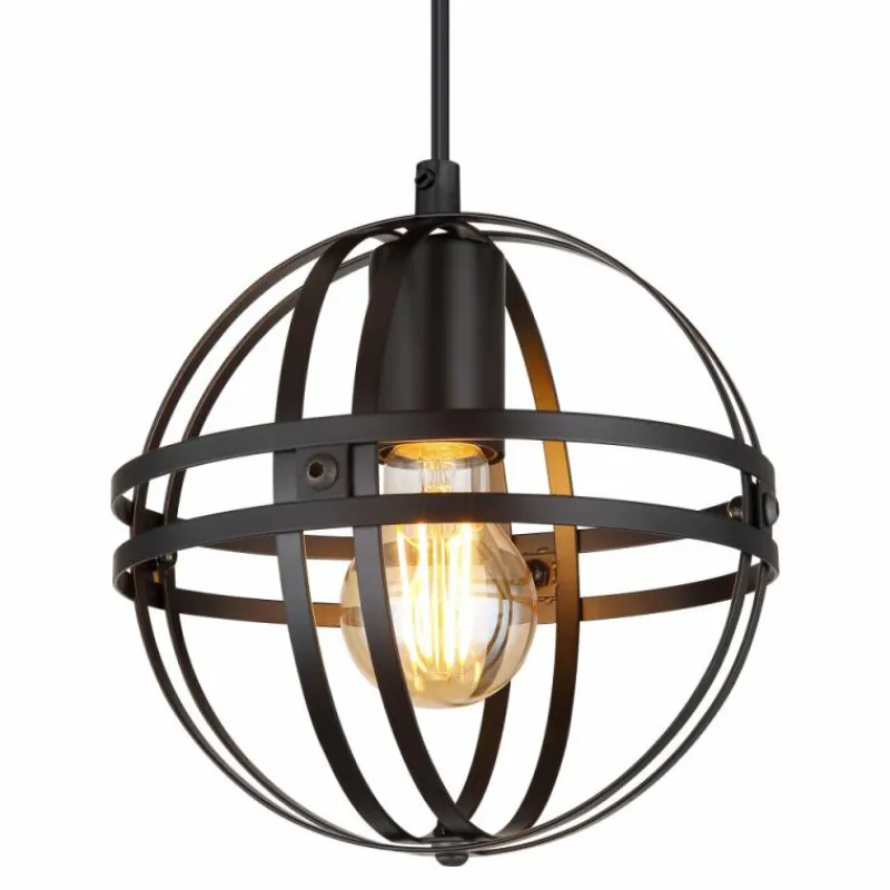 Luminaires Globo Lighting Suspension Globo TAMARA Noir, 1 lumière* Suspensions