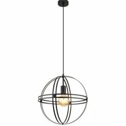 Luminaires Globo Lighting Suspension Globo TAMARA Noir, 1 lumière* Suspensions