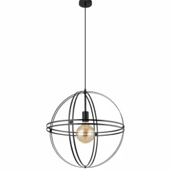 Luminaires Globo Lighting Suspension Globo TAMARA Noir, 1 lumière* Suspensions