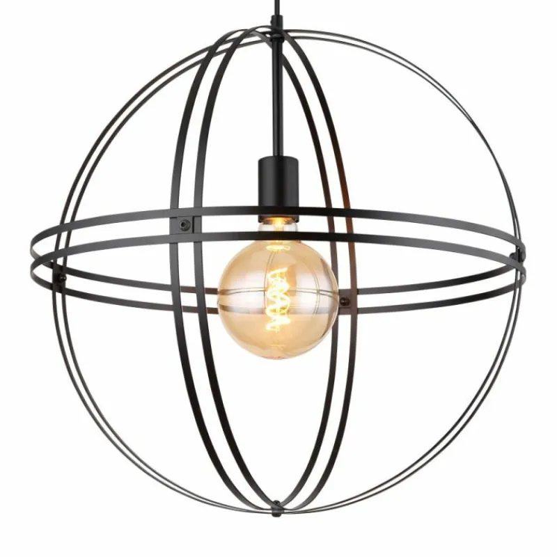 Luminaires Globo Lighting Suspension Globo TAMARA Noir, 1 lumière* Suspensions