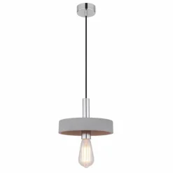 Luminaires Globo Lighting Suspension Globo TIMO Gris, 1 lumière* Suspensions