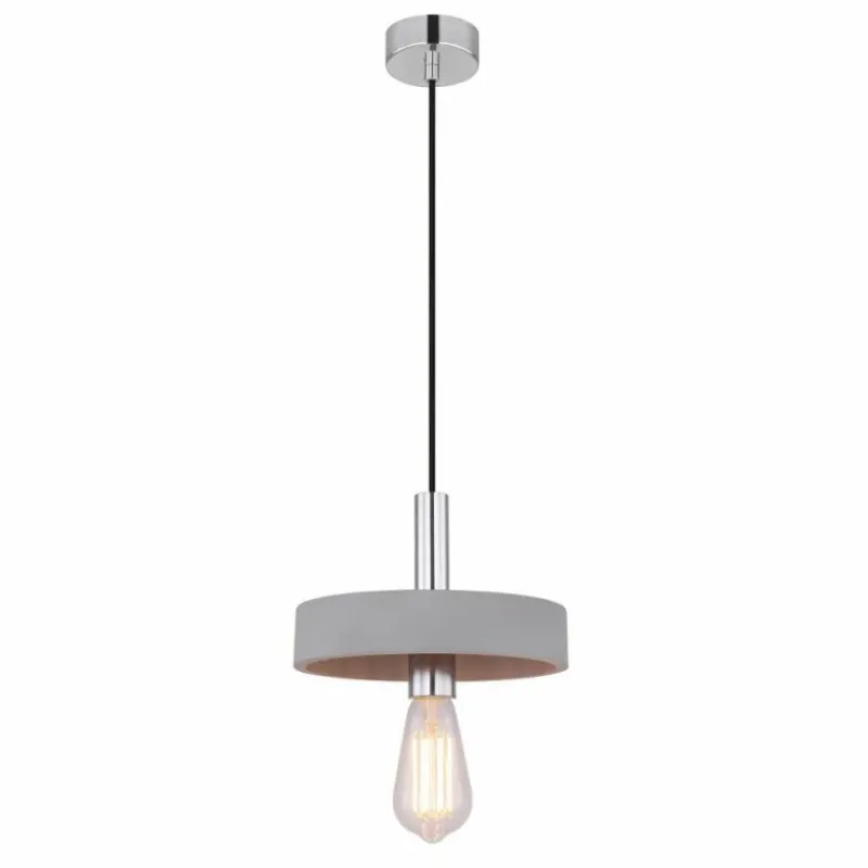 Luminaires Globo Lighting Suspension Globo TIMO Gris, 1 lumière* Suspensions