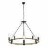 Luminaires Globo Lighting Suspension Globo ULLEU Noir, 8 lumières* Lustres