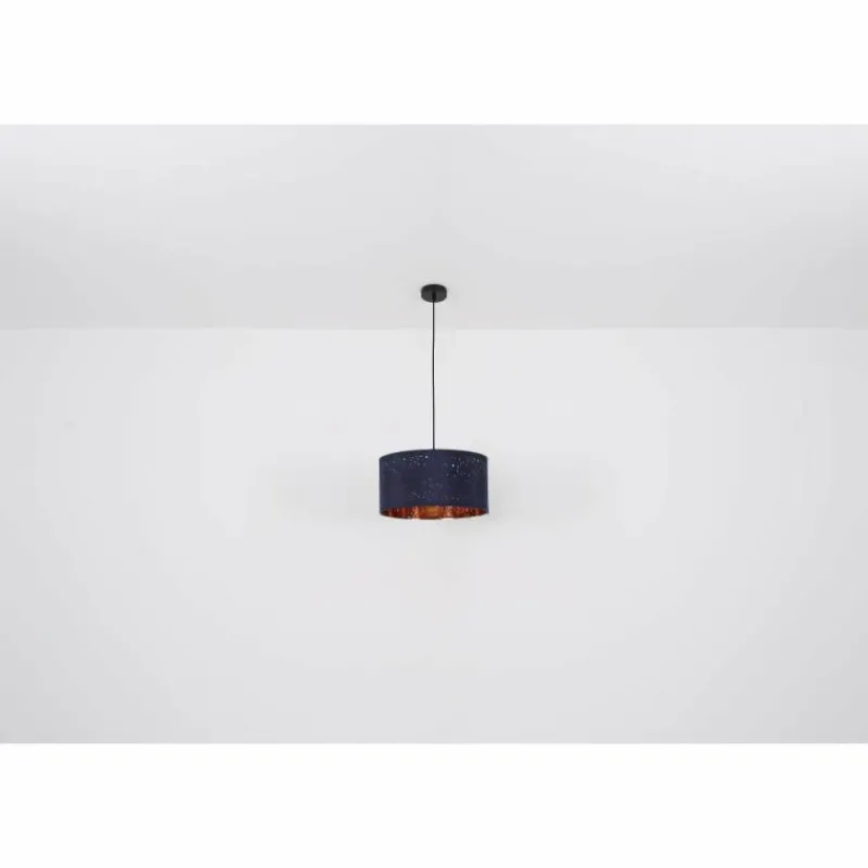 Lampes En Tissu-Luminaires Globo Lighting Suspension Globo URBAN Noir, 1 lumière