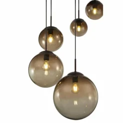 Luminaires Globo Lighting Suspension Globo VARUS Brun, Noir, 5 lumières