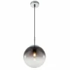 Suspension Verre Fumé-Luminaires Globo Lighting Suspension Globo VARUS Nickel mat, 1 lumière