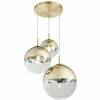 Luminaires Globo Lighting Suspension Globo VARUS Or, 3 lumières