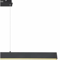 Luminaires Globo Lighting Suspension Globo VERENA LED Noir, 1 lumière* Suspensions