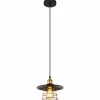 Luminaires Rustiques-Luminaires Globo Lighting Suspension Globo VIEJO Noir, 1 lumière