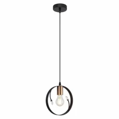 Luminaires Globo Lighting Suspension Globo VIGO Noir, 1 lumière* Suspensions
