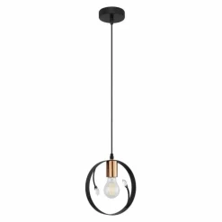 Luminaires Globo Lighting Suspension Globo VIGO Noir, 1 lumière* Suspensions