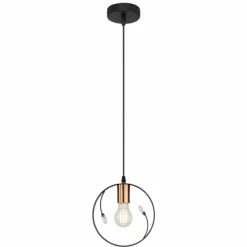 Luminaires Globo Lighting Suspension Globo VIGO Noir, 1 lumière* Suspensions