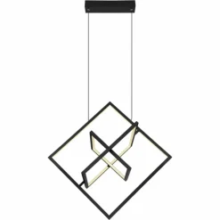 Luminaires Globo Lighting Suspension Globo WOLFHARD LED Noir, Blanc, 1 lumière, Télécommandes* Éclairage Led