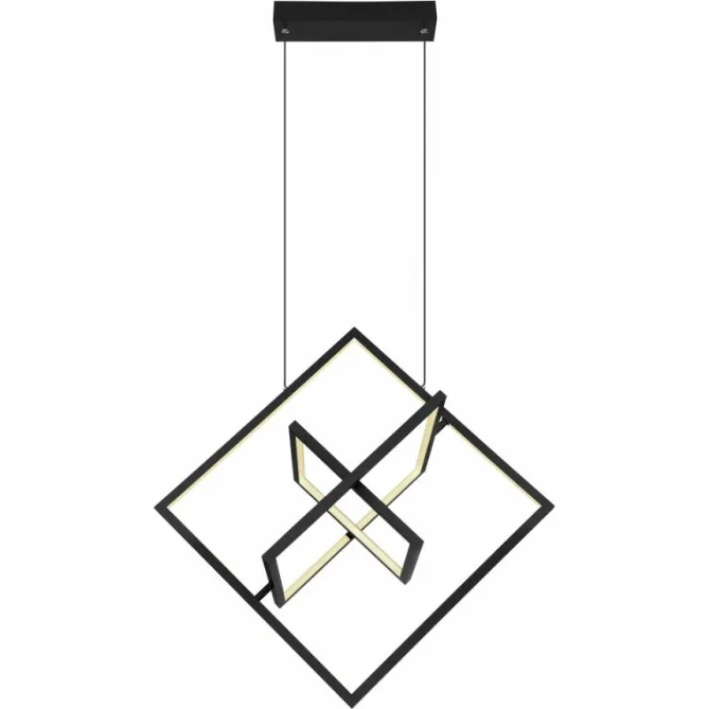 Luminaires Globo Lighting Suspension Globo WOLFHARD LED Noir, Blanc, 1 lumière, Télécommandes* Éclairage Led