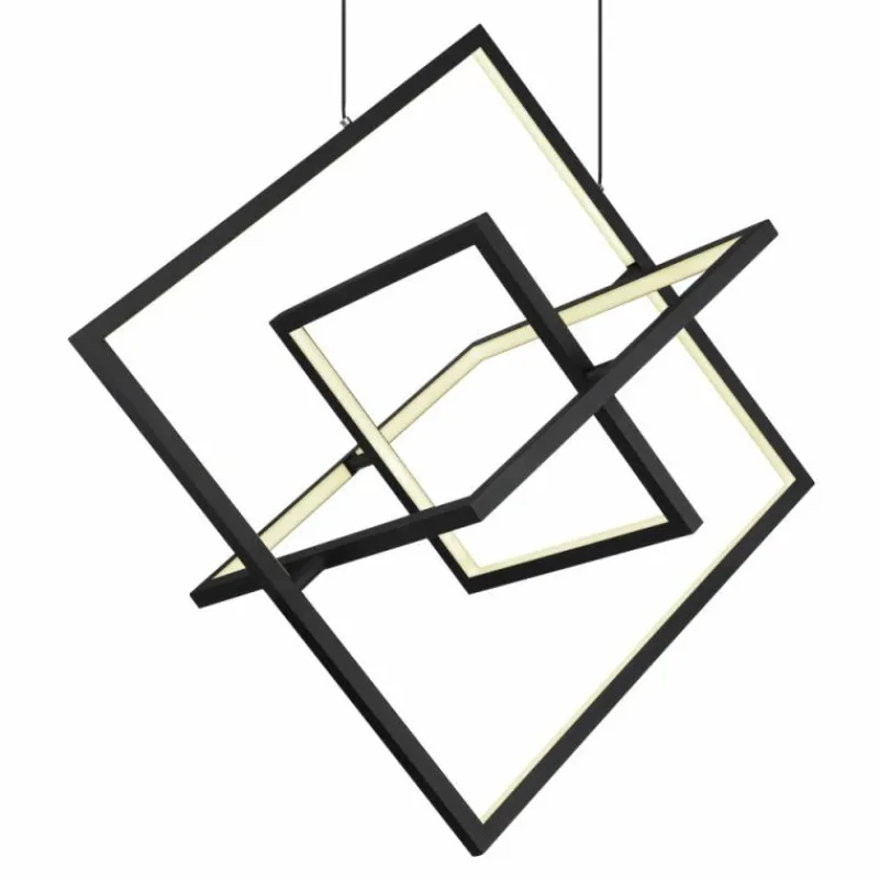 Luminaires Globo Lighting Suspension Globo WOLFHARD LED Noir, Blanc, 1 lumière, Télécommandes* Éclairage Led