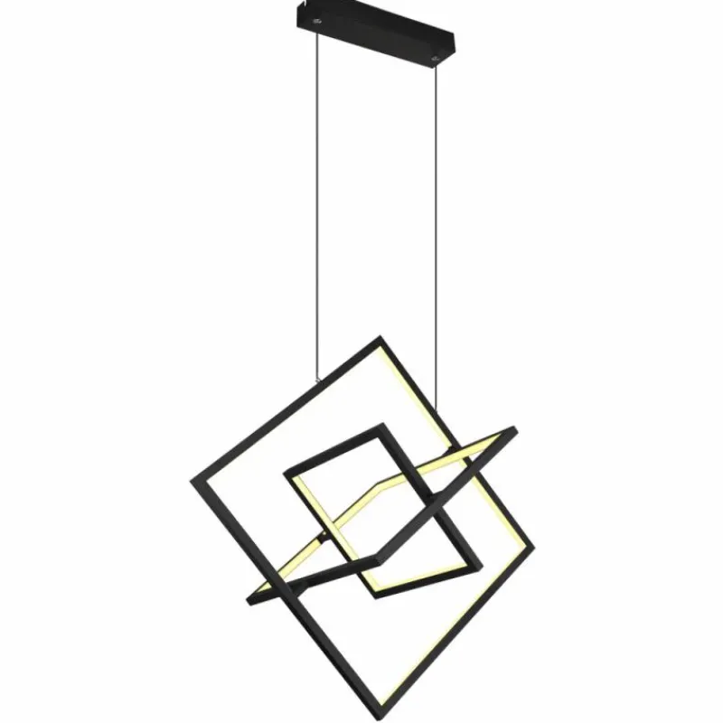 Luminaires Globo Lighting Suspension Globo WOLFHARD LED Noir, Blanc, 1 lumière, Télécommandes* Éclairage Led