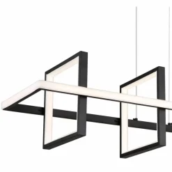 Luminaires Globo Lighting Suspension Globo WOLFHARD LED Noir, 1 lumière, Télécommandes* Éclairage Led