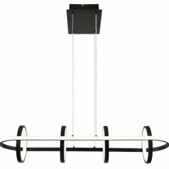 Luminaires Globo Lighting Suspension Globo WOLFHARD LED Noir, 1 lumière, Télécommandes* Éclairage Led