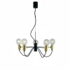 Luminaires Rustiques-Luce Design Suspension Gnarp Noir doré, 5 lumières