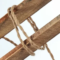 hofstein Suspension Gnitteryd Brun, Bois clair, Noir, 4 lumières