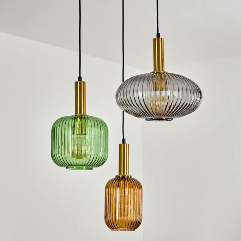 Suspension Verre Fumé-hofstein Suspension Goldenville Laiton, Noir, 3 lumières