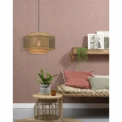 Style Boho-Chic-Good & Mojo Suspension BHUTAN Noir, 1 lumière