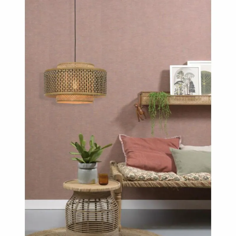 Style Boho-Chic-Good & Mojo Suspension BHUTAN Noir, 1 lumière