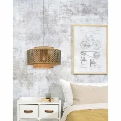 Style Boho-Chic-Good & Mojo Suspension BHUTAN Noir, 1 lumière