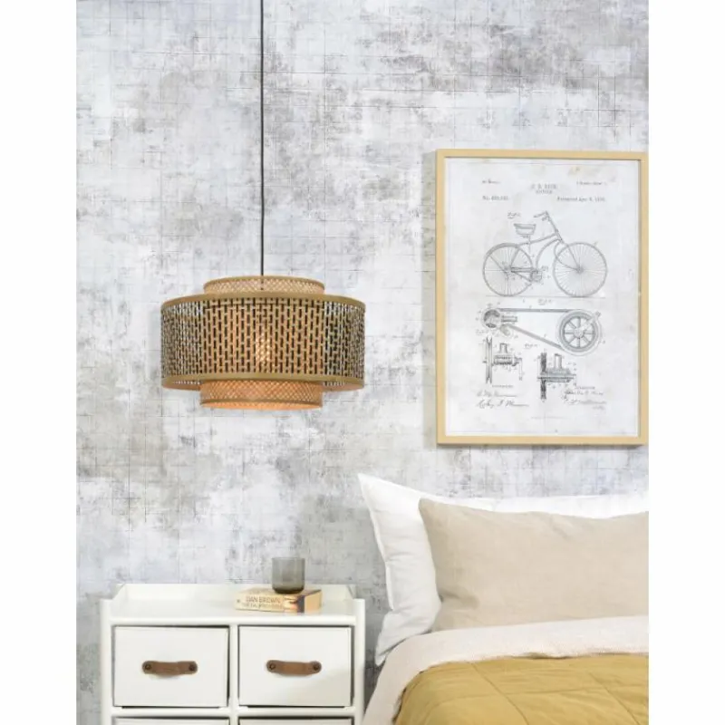 Style Boho-Chic-Good & Mojo Suspension BHUTAN Noir, 1 lumière