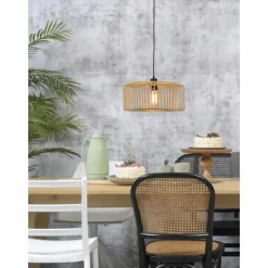 Style Boho-Chic-Good & Mojo Suspension BROMO Écru, 1 lumière