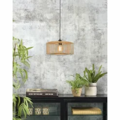 Style Boho-Chic-Good & Mojo Suspension BROMO Écru, 1 lumière