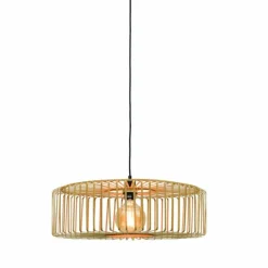 Style Boho-Chic-Good & Mojo Suspension BROMO Noir, 1 lumière