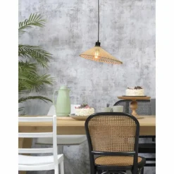 Style Boho-Chic-Good & Mojo Suspension BROMO Noir, 1 lumière